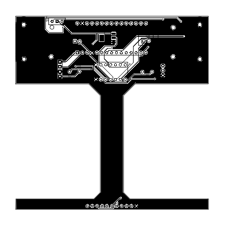 Desain Hitam Putih di Kertas Board Robot Follow The Line